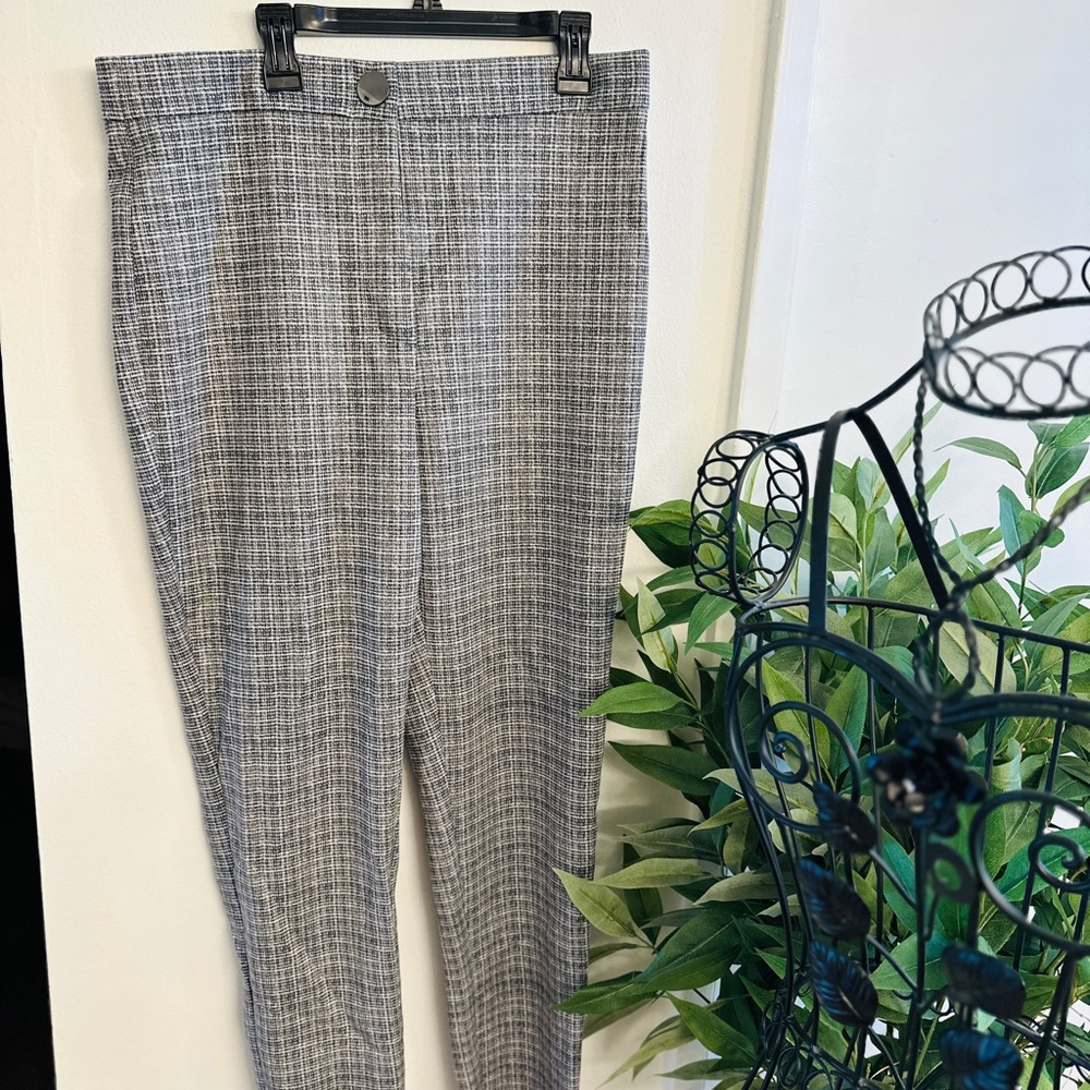 ZARA Gray Checkered Legging Pants